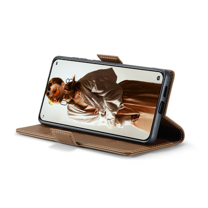 Huawei Mate 60 Pro+ Litchi Texture RFID Anti-theft Leather Phone Case with Butterfly Buckle, Stand & Card Wallet with TPU Shell