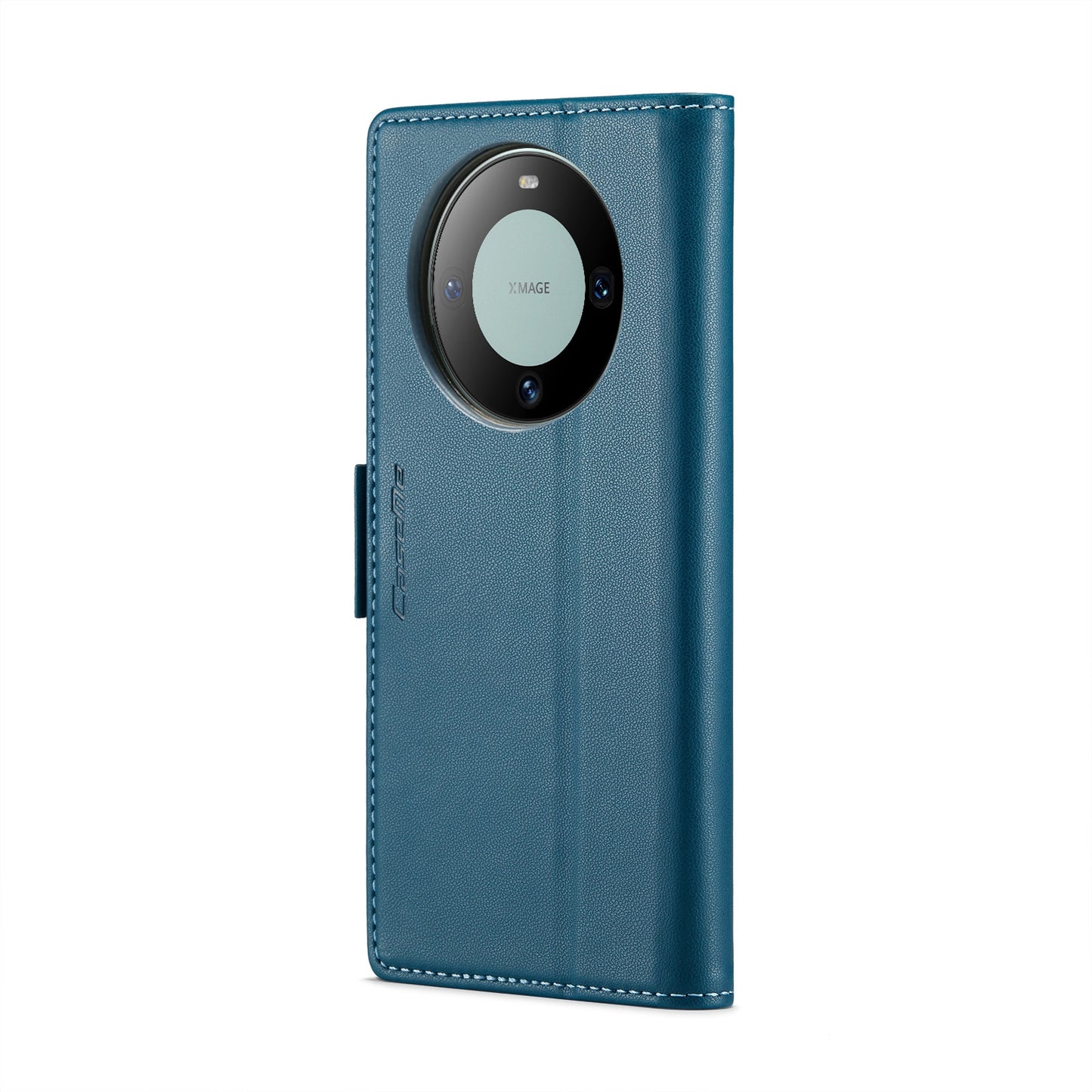 Huawei Mate 60 Pro+ Litchi Texture RFID Anti-theft Leather Phone Case with Butterfly Buckle, Stand & Card Wallet with TPU Shell