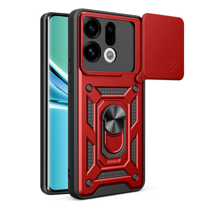OPPO Find X9 Sliding Camera Cover Magnetic Ring Stand Shockproof TPU + PC Protective Phone Case