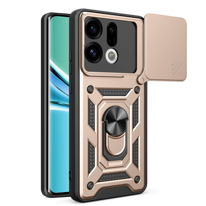 OPPO Find X9 Sliding Camera Cover Magnetic Ring Stand Shockproof TPU + PC Protective Phone Case
