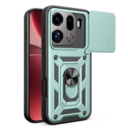 OPPO Find X9 Pro Sliding Camera Cover Magnetic Ring Stand Shockproof TPU + PC Protective Phone Case