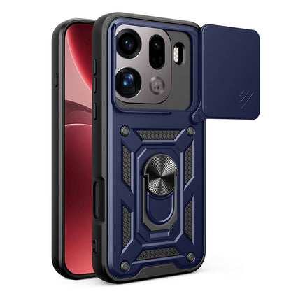 OPPO Find X9 Pro Sliding Camera Cover Magnetic Ring Stand Shockproof TPU + PC Protective Phone Case