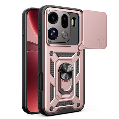 OPPO Find X9 Pro Sliding Camera Cover Magnetic Ring Stand Shockproof TPU + PC Protective Phone Case