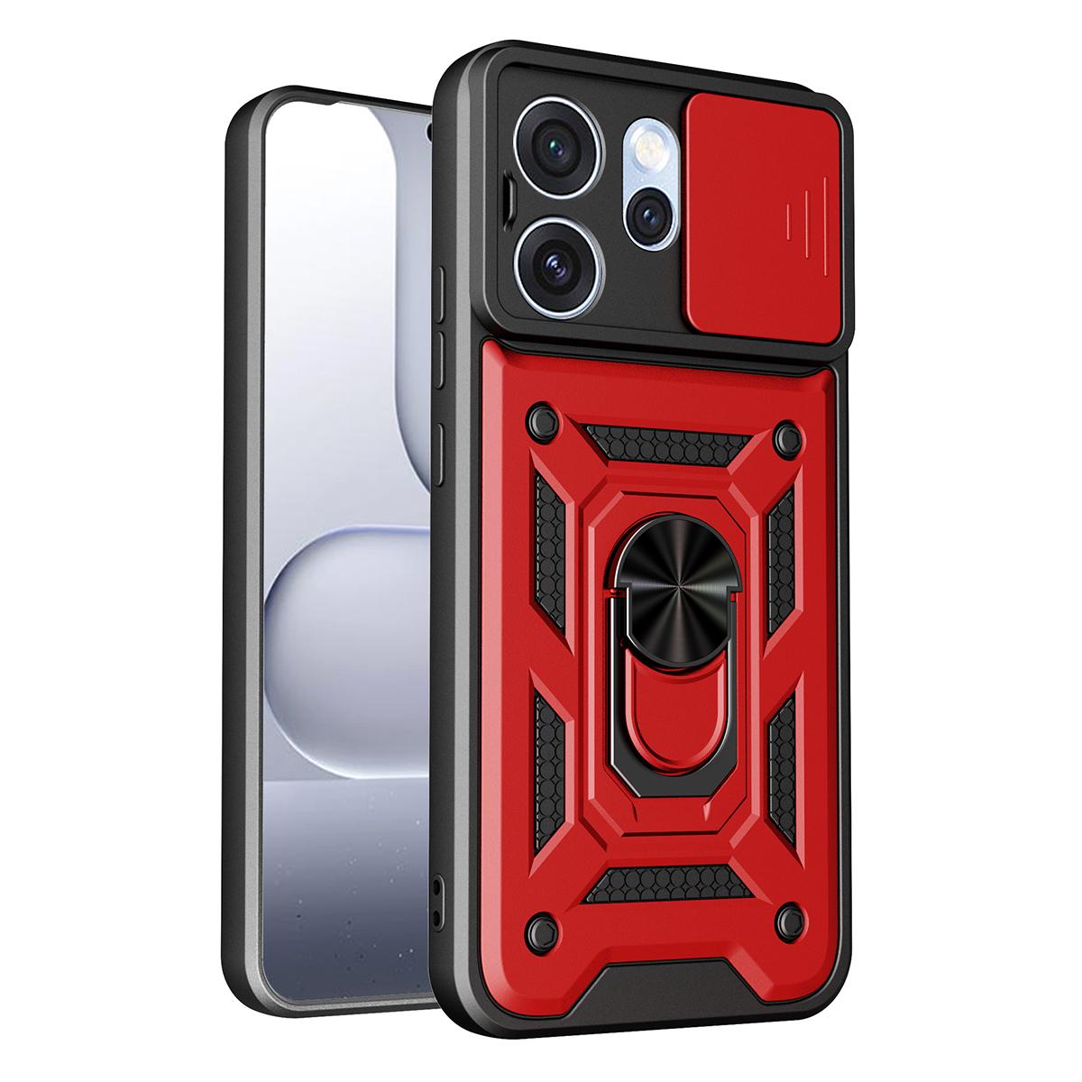 OPPO Reno15 Pro 5G Sliding Camera Cover Magnetic Ring Stand Shockproof TPU + PC Protective Phone Case