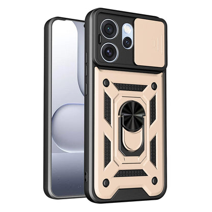 OPPO Reno15 Pro 5G Sliding Camera Cover Magnetic Ring Stand Shockproof TPU + PC Protective Phone Case
