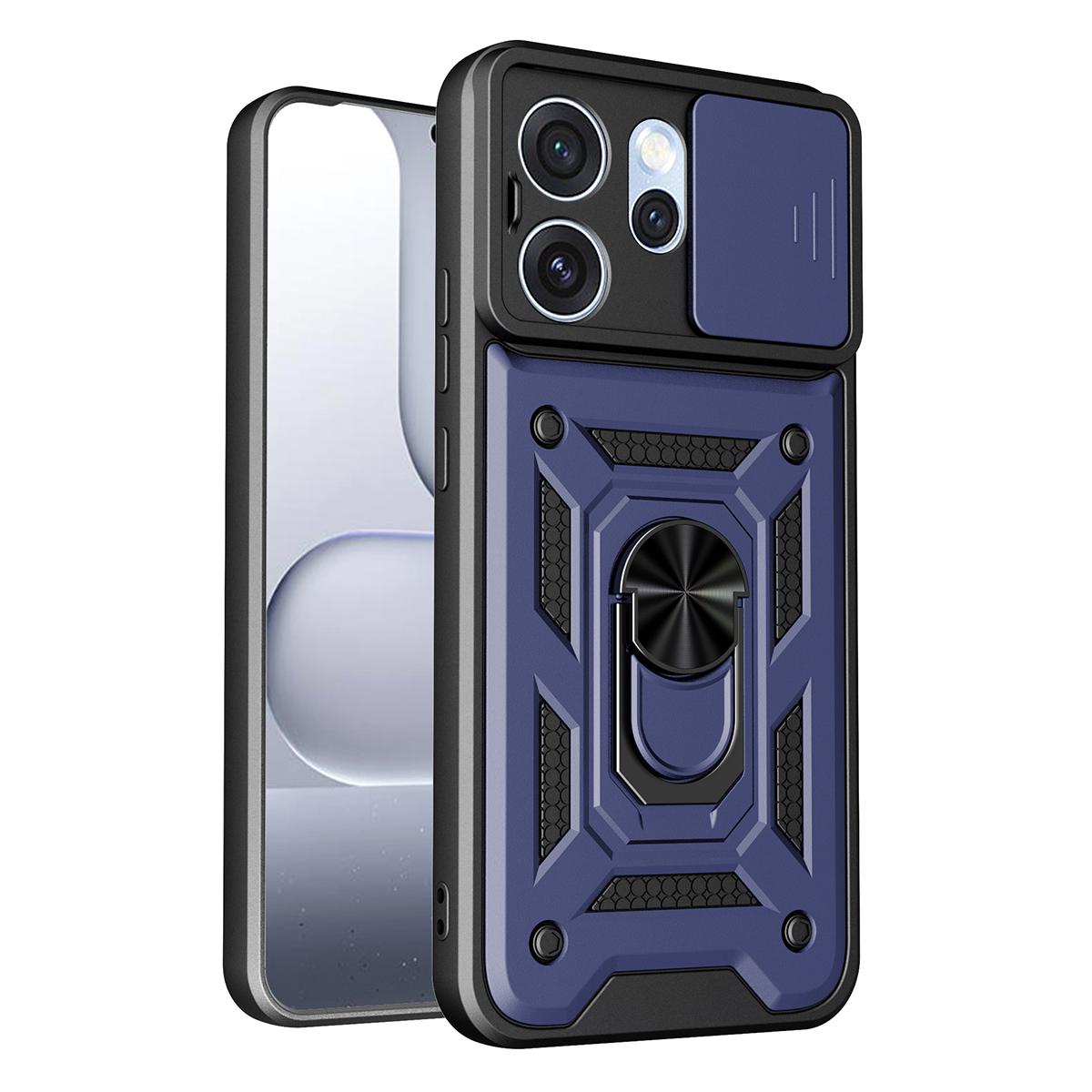 OPPO Reno15 Pro 5G Sliding Camera Cover Magnetic Ring Stand Shockproof TPU + PC Protective Phone Case