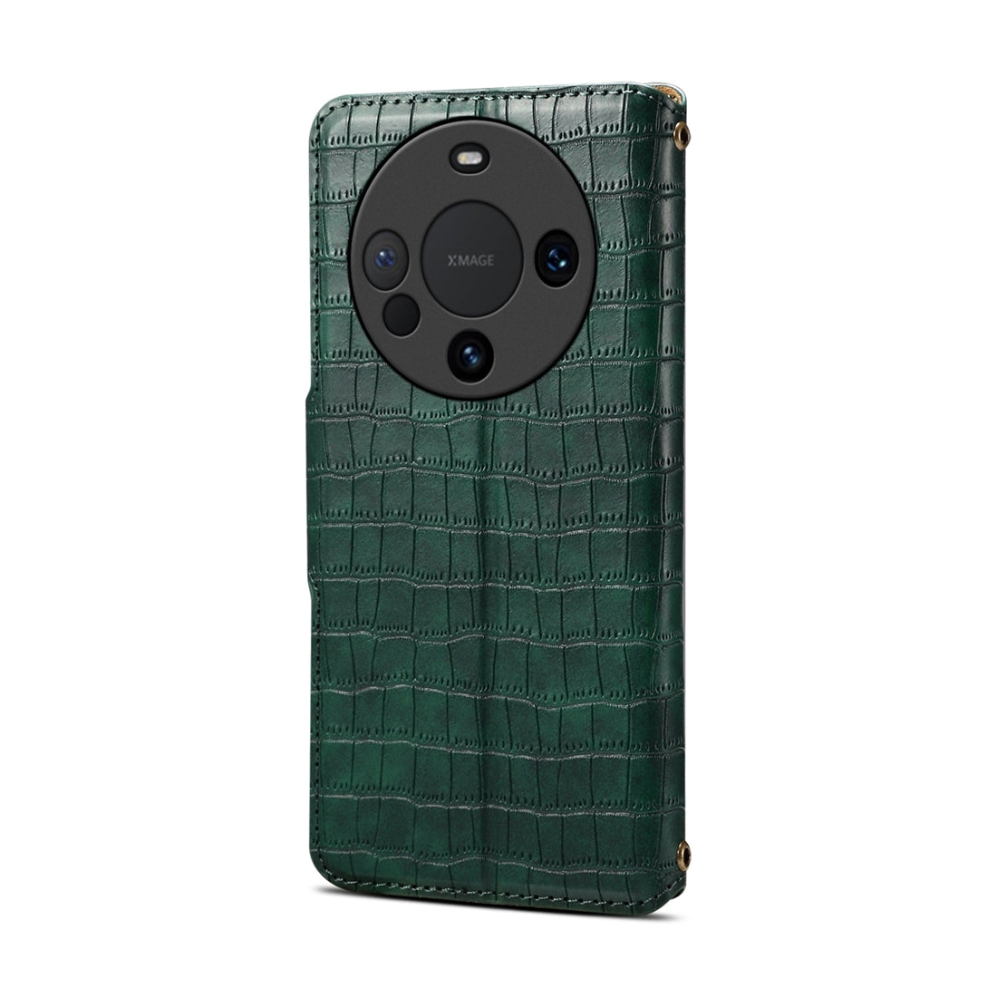 Huawei Mate 60 Pro+ Denior Crocodile Texture Oil Edge Leather Phone Case with Card Wallet and Kickstand