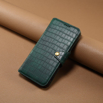 Huawei nova 11 Pro Denior Crocodile Texture Oil Edge Leather Phone Case with Card Wallet and Kickstand