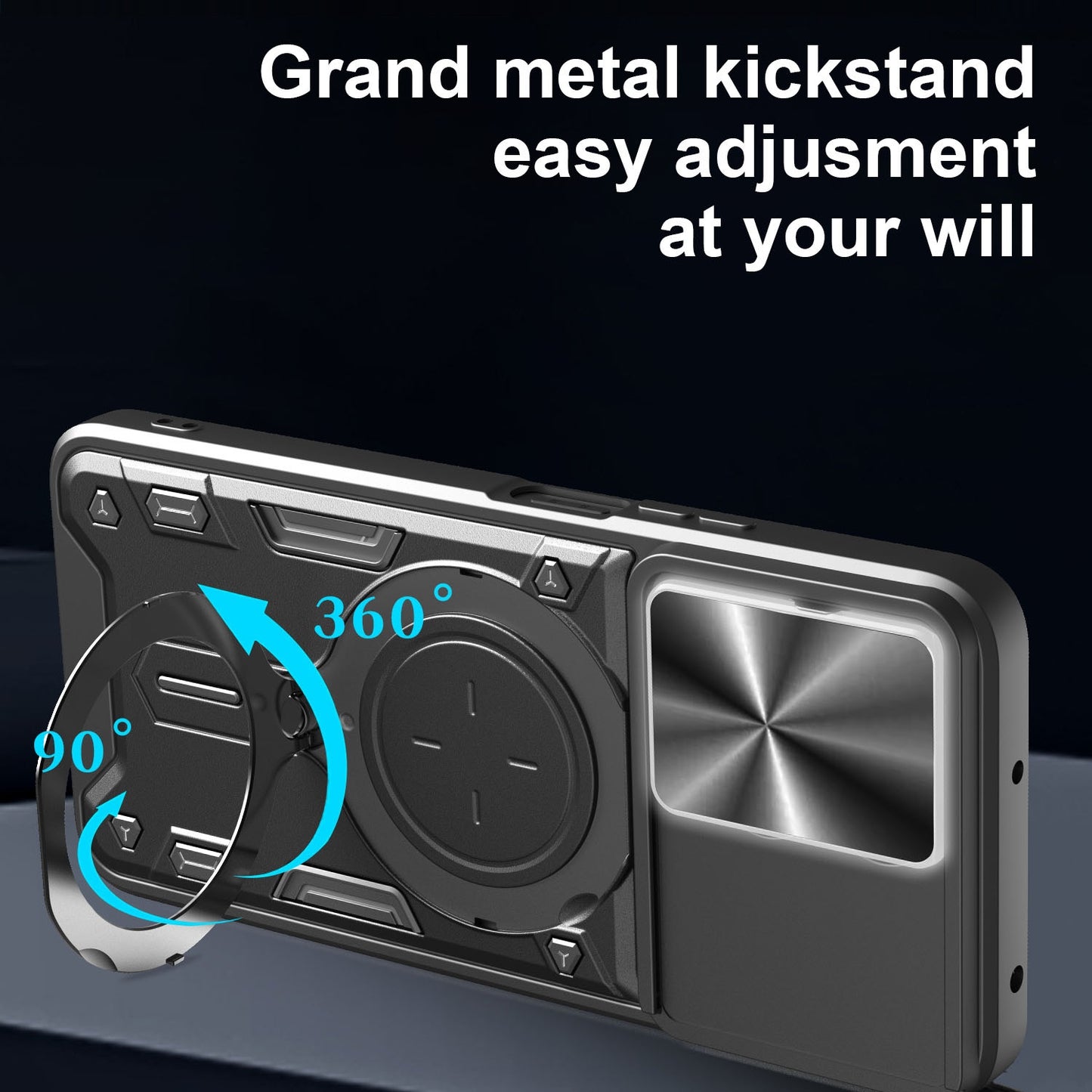 Honor 200 Smart Magnetic Holder CD Texture Sliding Camshield Phone Case, TPU PC Shockproof Cover