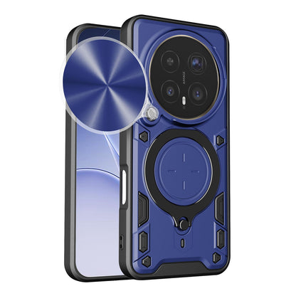 Honor Magic8 Pro 5G Magnetic Holder CD Texture Sliding Camshield Phone Case, TPU PC Shockproof Cover