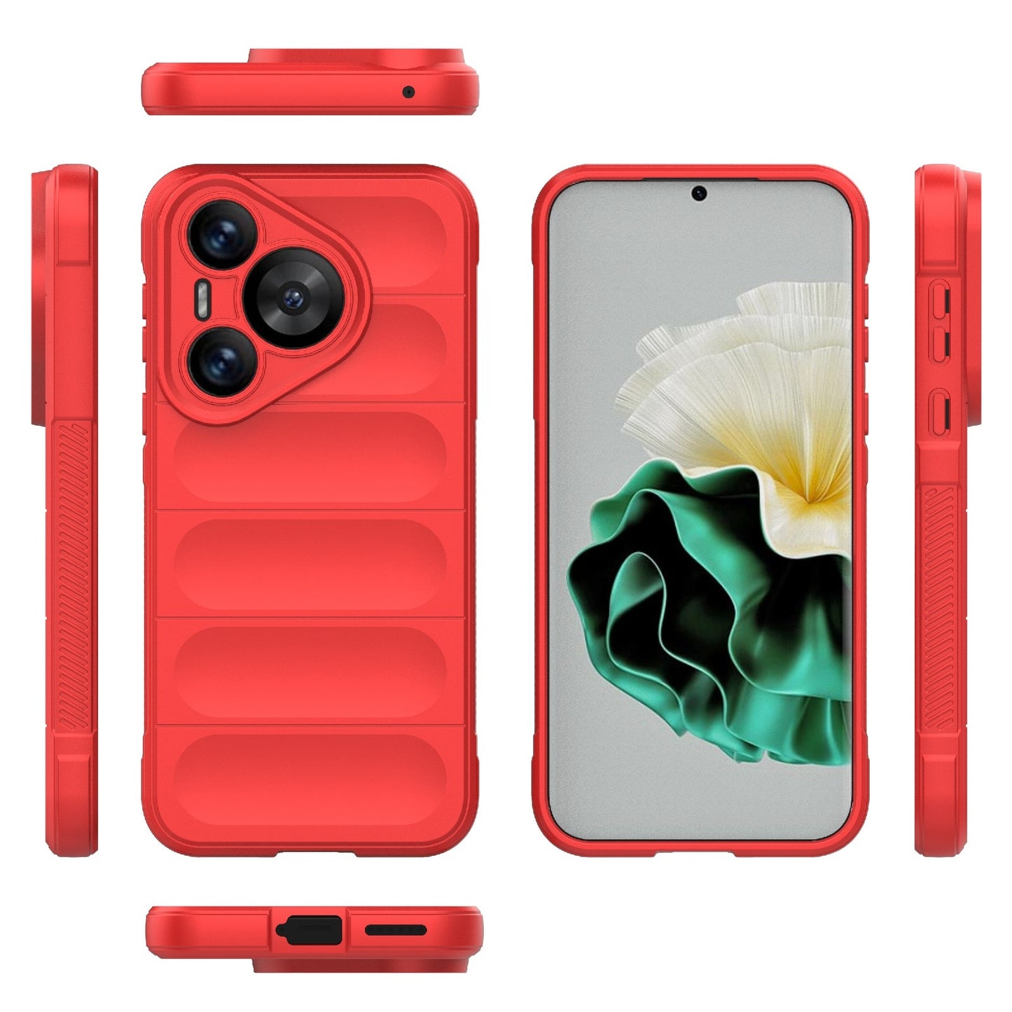Huawei Pura 70 Shock Absorbent Magic Shield TPU + Flannel Phone Case, Featuring Ridged Drop Protection, Bright Colours & Easy Access
