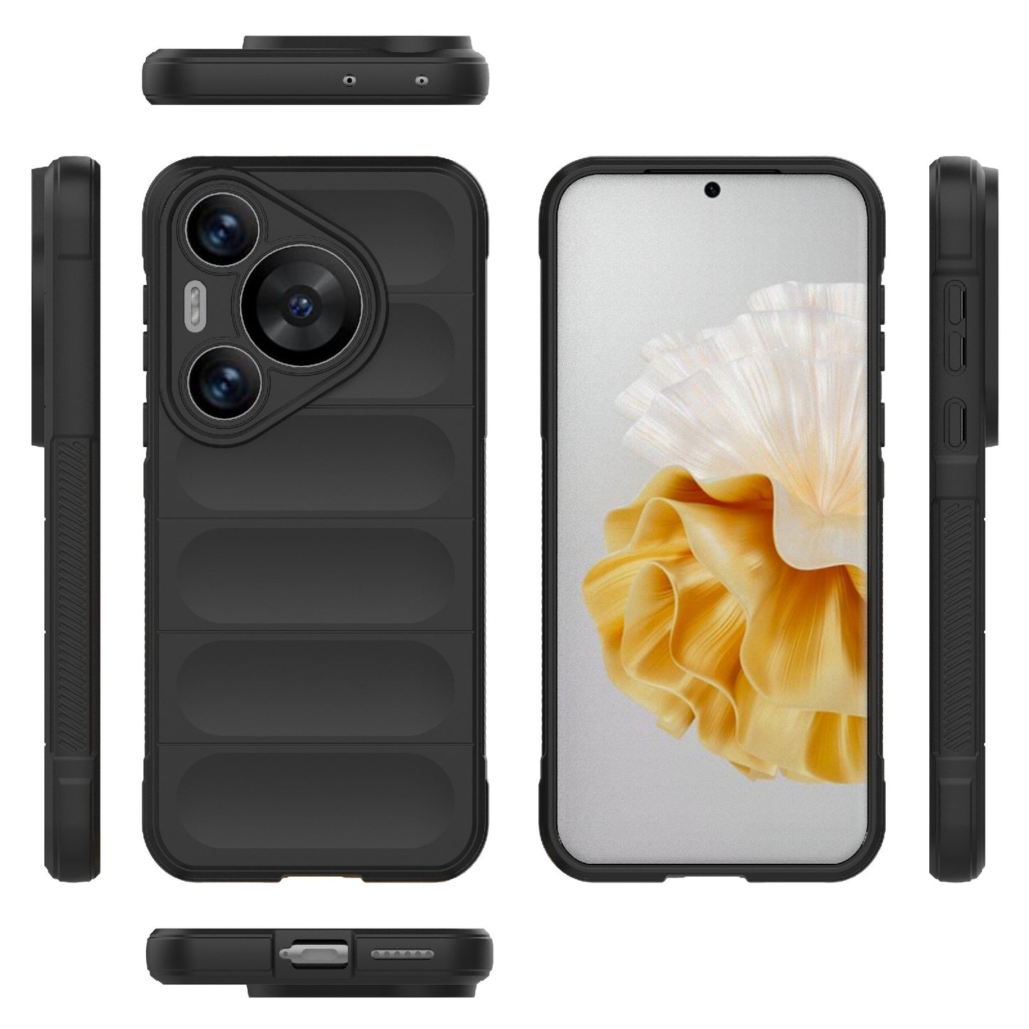 Huawei Pura 70 Pro Shock Absorbent Magic Shield TPU + Flannel Phone Case, Featuring Ridged Drop Protection, Bright Colours & Easy Access