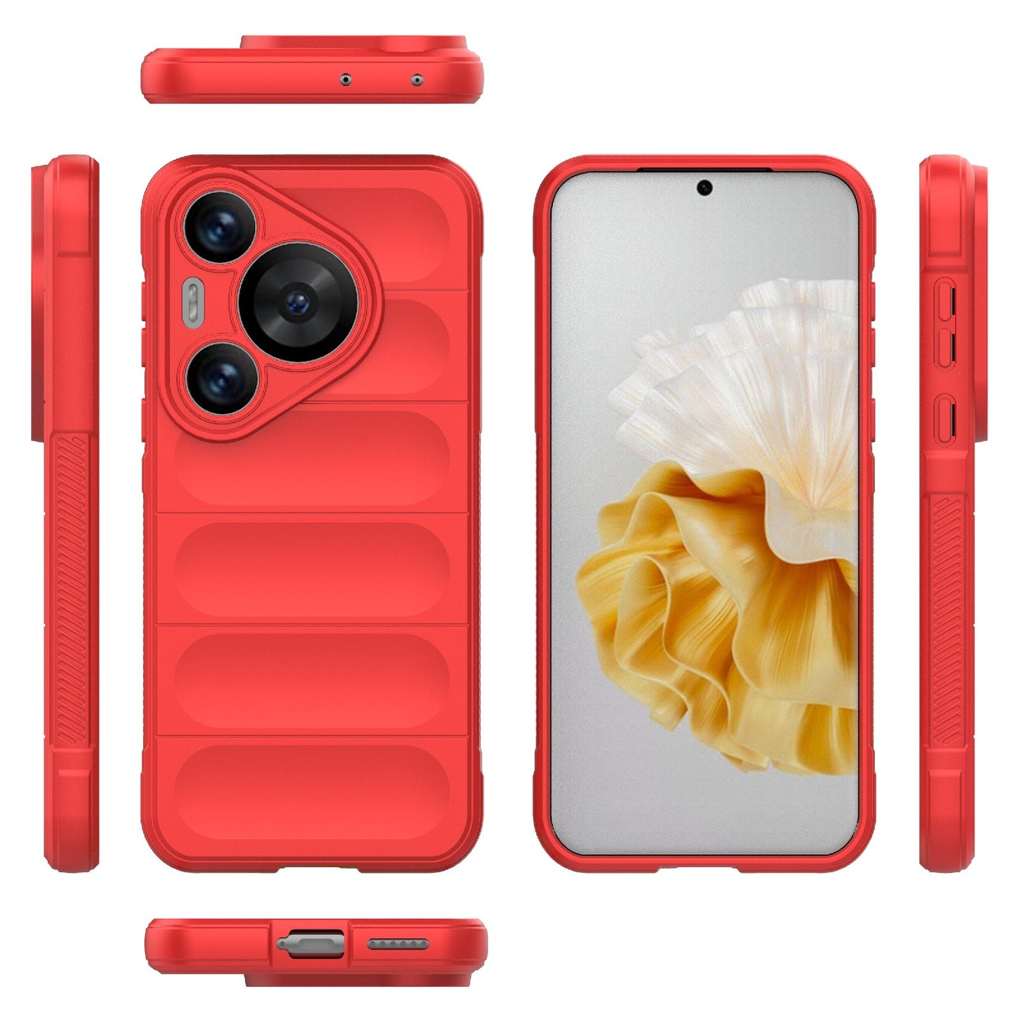 Huawei Pura 70 Pro Shock Absorbent Magic Shield TPU + Flannel Phone Case, Featuring Ridged Drop Protection, Bright Colours & Easy Access