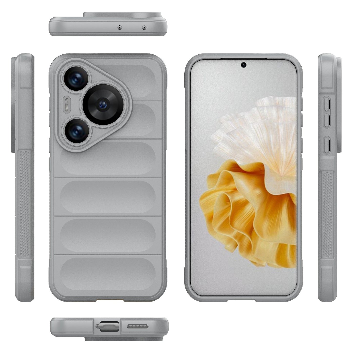 Huawei Pura 70 Pro Shock Absorbent Magic Shield TPU + Flannel Phone Case, Featuring Ridged Drop Protection, Bright Colours & Easy Access