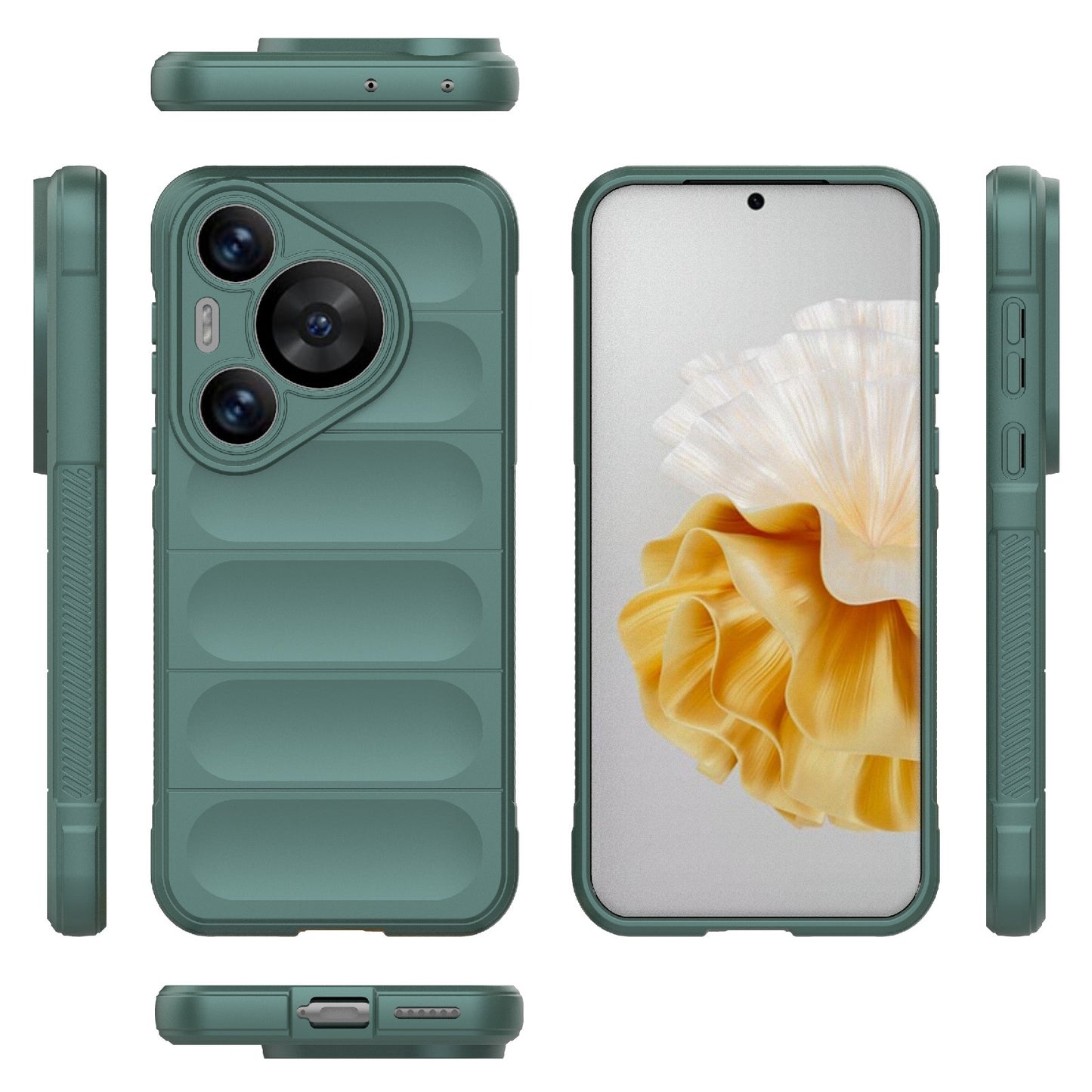 Huawei Pura 70 Pro Shock Absorbent Magic Shield TPU + Flannel Phone Case, Featuring Ridged Drop Protection, Bright Colours & Easy Access