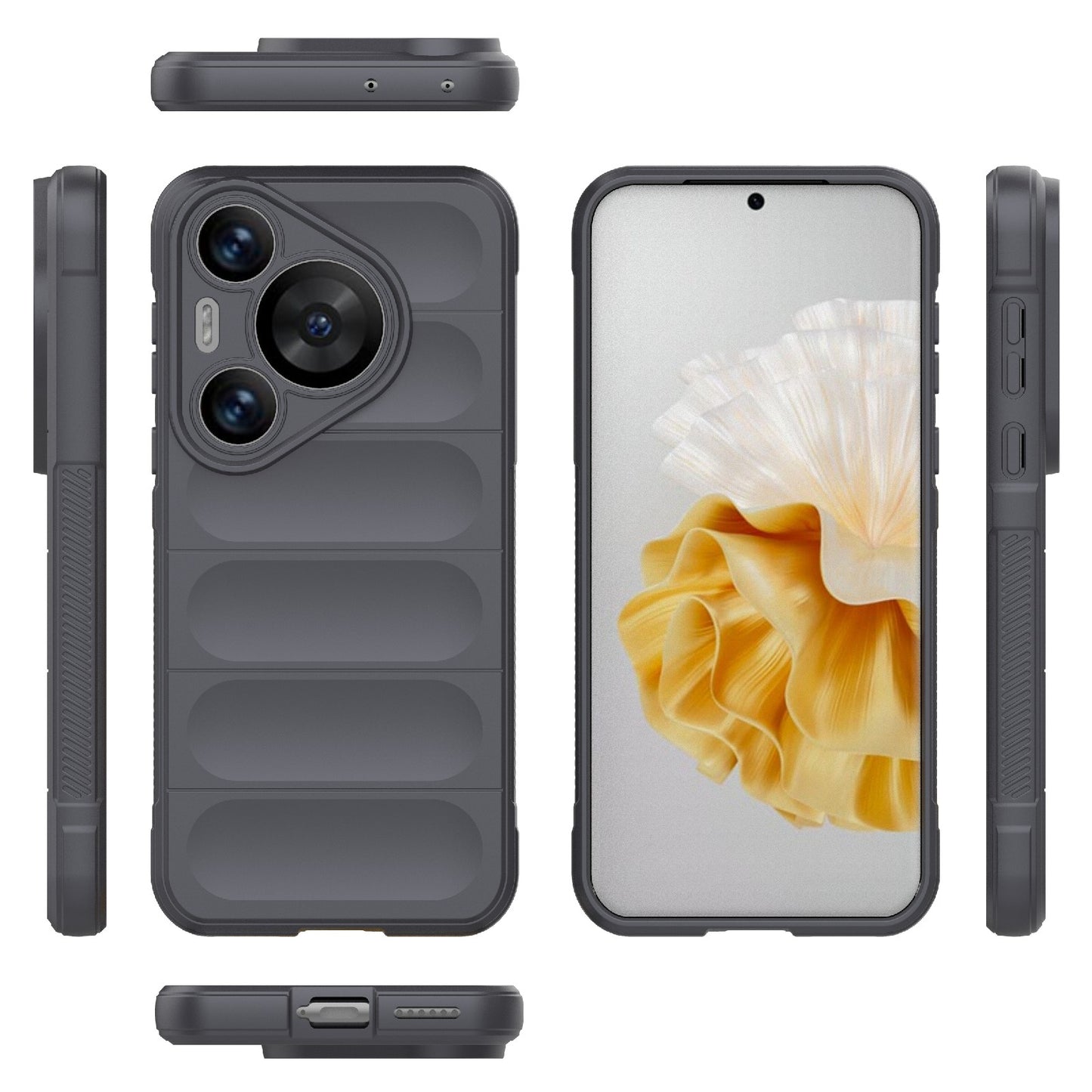 Huawei Pura 70 Pro Shock Absorbent Magic Shield TPU + Flannel Phone Case, Featuring Ridged Drop Protection, Bright Colours & Easy Access