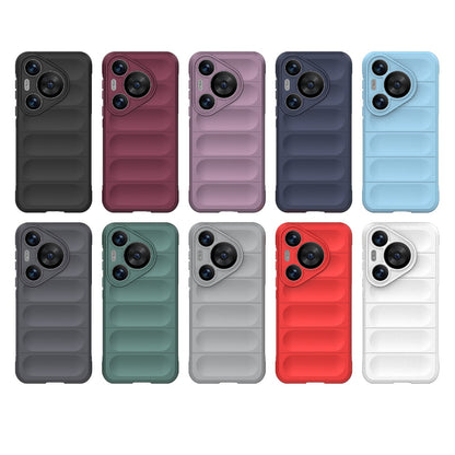 Huawei Pura 70 Pro Shock Absorbent Magic Shield TPU + Flannel Phone Case, Featuring Ridged Drop Protection, Bright Colours & Easy Access