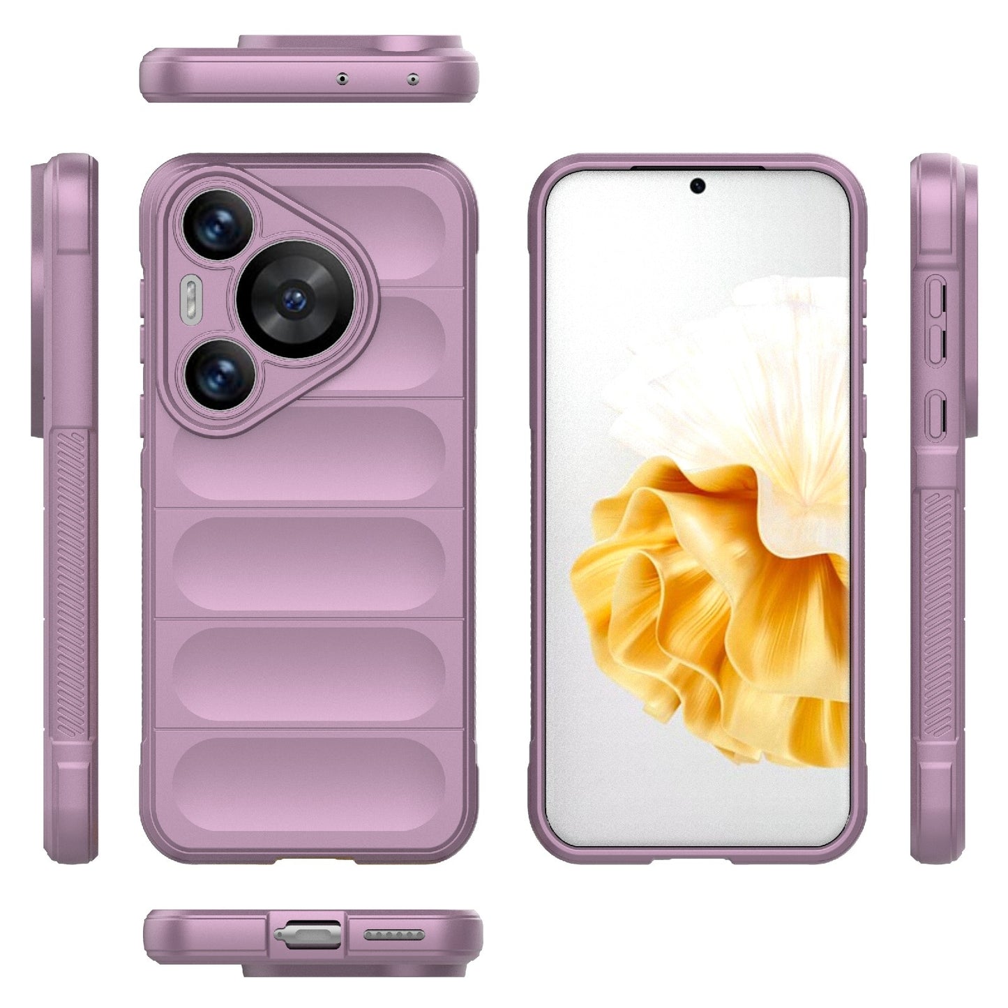 Huawei Pura 70 Pro Shock Absorbent Magic Shield TPU + Flannel Phone Case, Featuring Ridged Drop Protection, Bright Colours & Easy Access