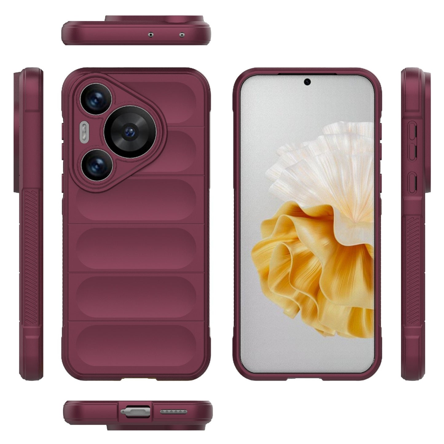 Huawei Pura 70 Pro Shock Absorbent Magic Shield TPU + Flannel Phone Case, Featuring Ridged Drop Protection, Bright Colours & Easy Access