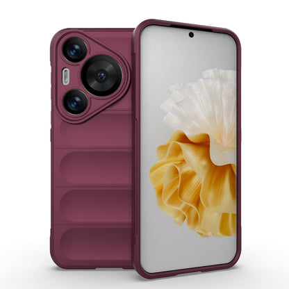 Huawei Pura 70 Pro Shock Absorbent Magic Shield TPU + Flannel Phone Case, Featuring Ridged Drop Protection, Bright Colours & Easy Access