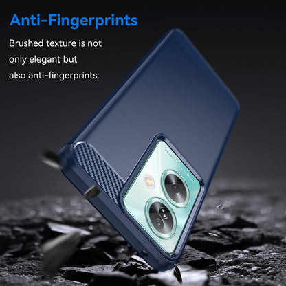 OPPO A2 5G Carbon Fiber Brushed Texture TPU Protective Phone Case Shockproof Slim Cover