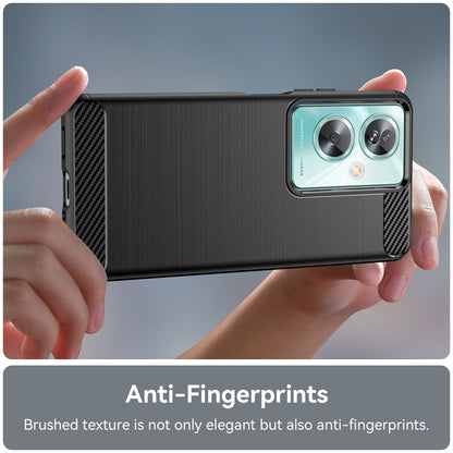 OPPO A79 5G Carbon Fibre Brushed Texture TPU Protective Phone Case Shockproof Slim Cover