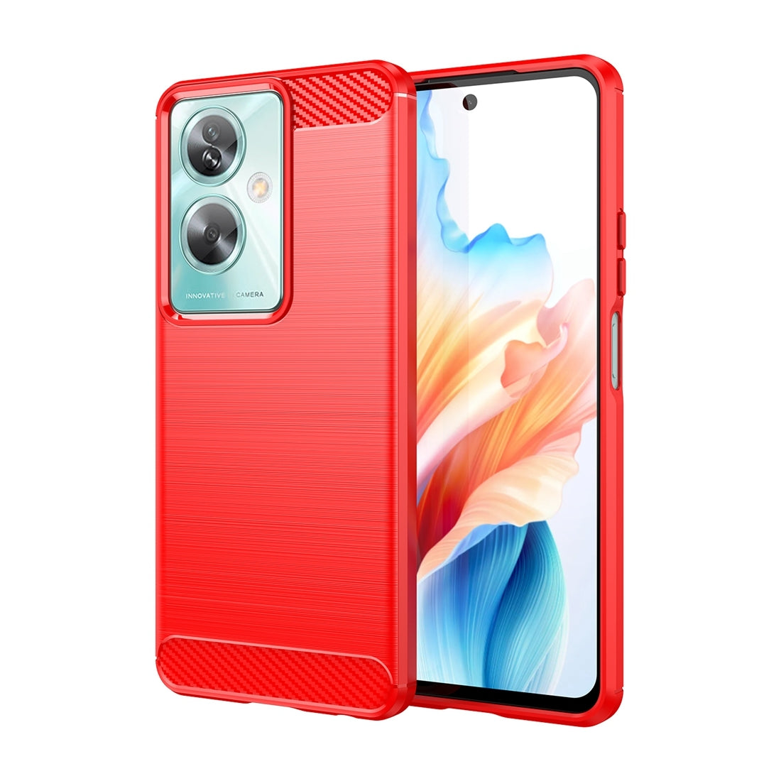 OPPO A79 5G Carbon Fibre Brushed Texture TPU Protective Phone Case Shockproof Slim Cover