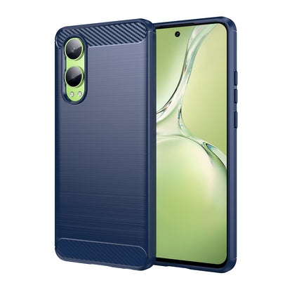 OPPO K12x Carbon Fibre Brushed Texture TPU Protective Phone Case Shockproof Slim Cover