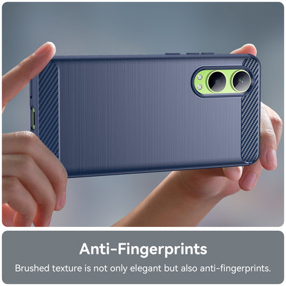OPPO K12x Carbon Fibre Brushed Texture TPU Protective Phone Case Shockproof Slim Cover