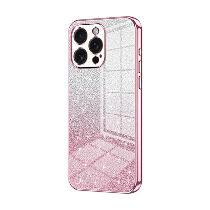 iPhone 15 Pro Max Glitter Powder Electroplated Gradient Phone Case – Fashionable & Luxurious with Anti-Fingerprint Coating, Shock-Absorption, and Lens Protection