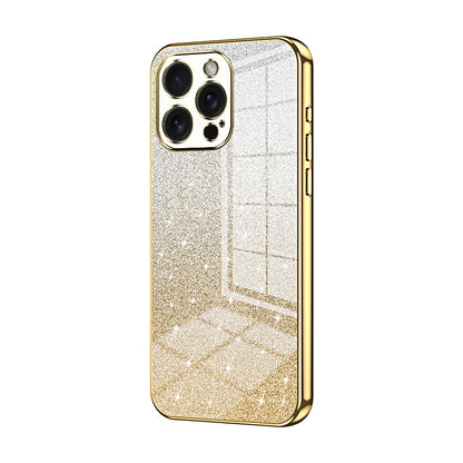iPhone 15 Pro Max Glitter Powder Electroplated Gradient Phone Case – Fashionable & Luxurious with Anti-Fingerprint Coating, Shock-Absorption, and Lens Protection