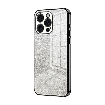 iPhone 15 Pro Max Glitter Powder Electroplated Gradient Phone Case – Fashionable & Luxurious with Anti-Fingerprint Coating, Shock-Absorption, and Lens Protection