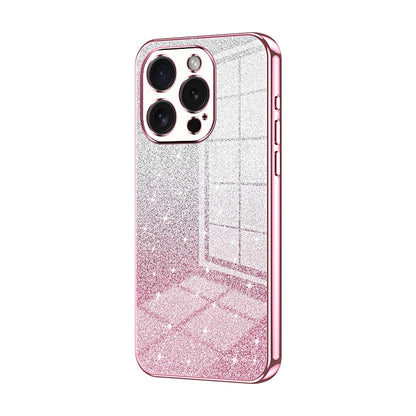 iPhone 15 Pro Glitter Powder Electroplated Gradient Phone Case – Fashionable & Luxurious with Anti-Fingerprint Coating, Shock-Absorption, and Lens Protection