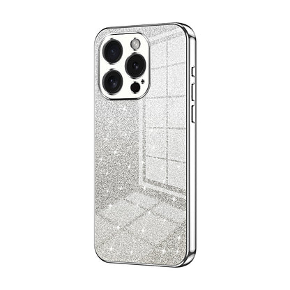 iPhone 15 Pro Glitter Powder Electroplated Gradient Phone Case – Fashionable & Luxurious with Anti-Fingerprint Coating, Shock-Absorption, and Lens Protection