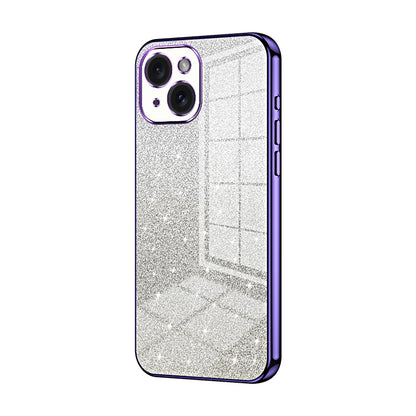 iPhone 15 Glitter Powder Electroplated Gradient Phone Case – Fashionable & Luxurious with Anti-Fingerprint Coating, Shock-Absorption, and Lens Protection