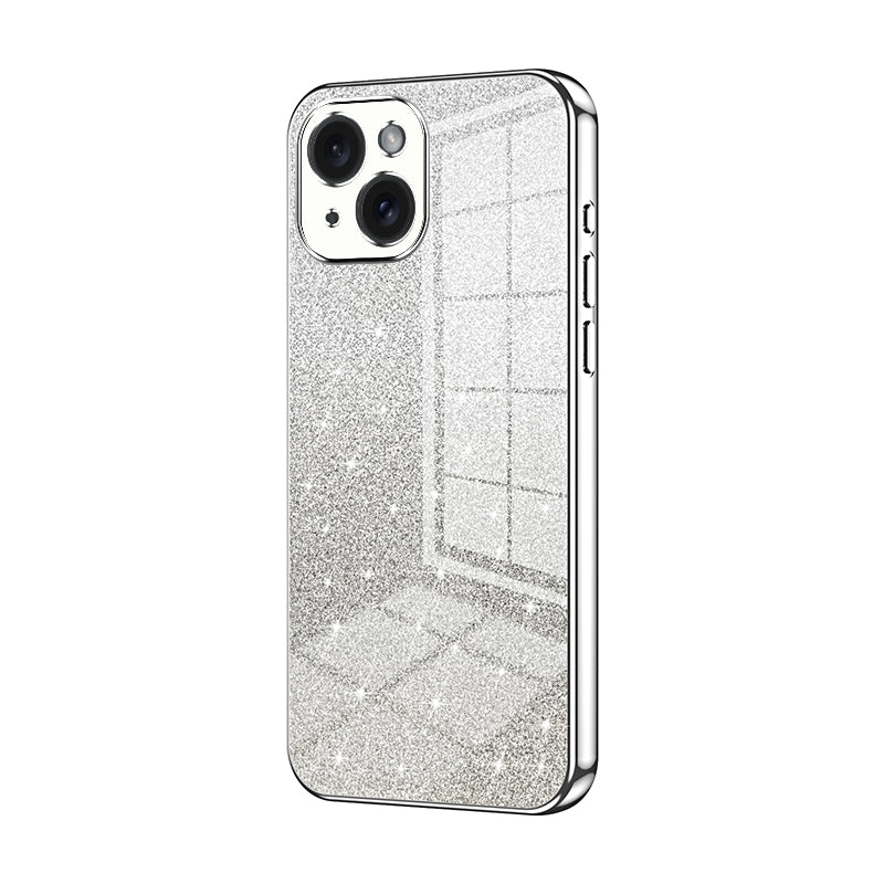 iPhone 15 Glitter Powder Electroplated Gradient Phone Case – Fashionable & Luxurious with Anti-Fingerprint Coating, Shock-Absorption, and Lens Protection