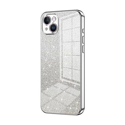 iPhone 14 Plus Glitter Powder Electroplated Gradient Phone Case – Fashionable & Luxurious with Anti-Fingerprint Coating, Shock-Absorption, and Lens Protection