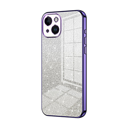 iPhone 14 Glitter Powder Electroplated Gradient Phone Case – Fashionable & Luxurious with Anti-Fingerprint Coating, Shock-Absorption, and Lens Protection