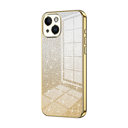 iPhone 14 Glitter Powder Electroplated Gradient Phone Case – Fashionable & Luxurious with Anti-Fingerprint Coating, Shock-Absorption, and Lens Protection