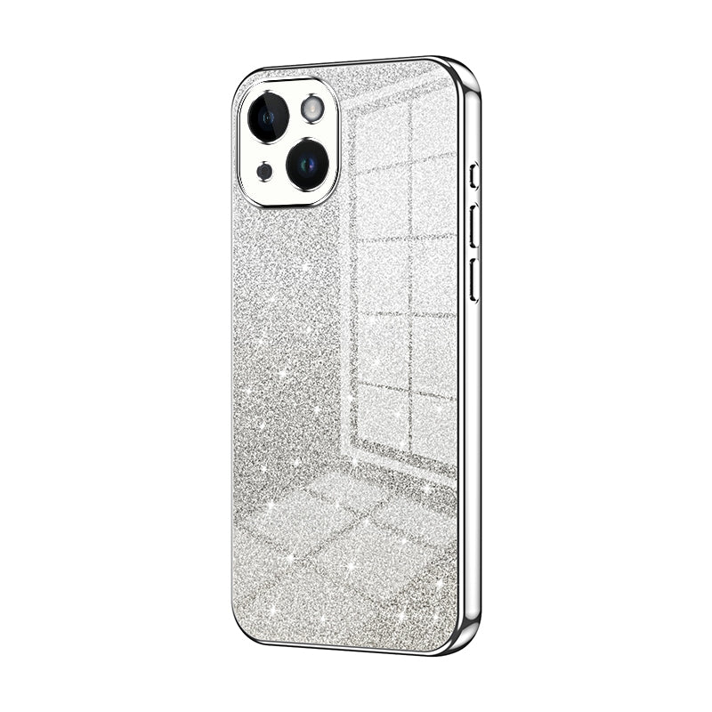 iPhone 14 Glitter Powder Electroplated Gradient Phone Case – Fashionable & Luxurious with Anti-Fingerprint Coating, Shock-Absorption, and Lens Protection