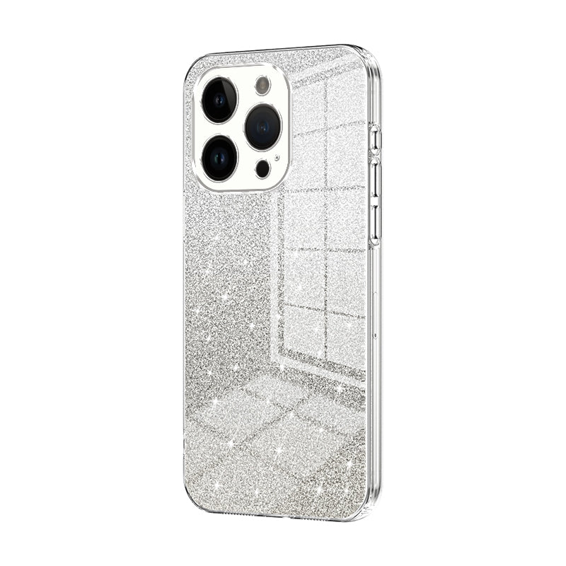 iPhone 14 Pro Glitter Powder Electroplated Gradient Phone Case – Fashionable & Luxurious with Anti-Fingerprint Coating, Shock-Absorption, and Lens Protection