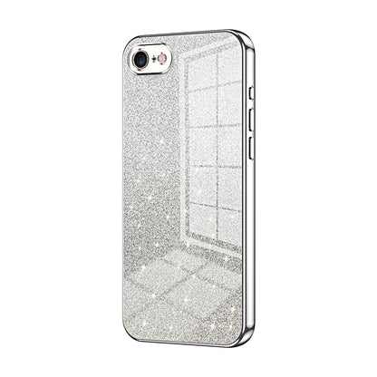 iPhone SE 2022 Glitter Powder Electroplated Gradient Phone Case – Fashionable & Luxurious with Anti-Fingerprint Coating, Shock-Absorption, and Lens Protection