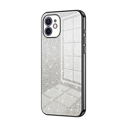 iPhone 12 Glitter Powder Electroplated Gradient Phone Case – Fashionable & Luxurious with Anti-Fingerprint Coating, Shock-Absorption, and Lens Protection