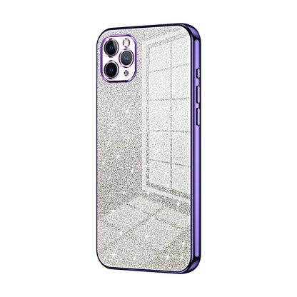 iPhone 11 Pro Max Glitter Powder Electroplated Gradient Phone Case – Fashionable & Luxurious with Anti-Fingerprint Coating, Shock-Absorption, and Lens Protection