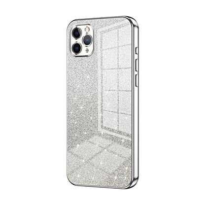 iPhone 11 Pro Max Glitter Powder Electroplated Gradient Phone Case – Fashionable & Luxurious with Anti-Fingerprint Coating, Shock-Absorption, and Lens Protection