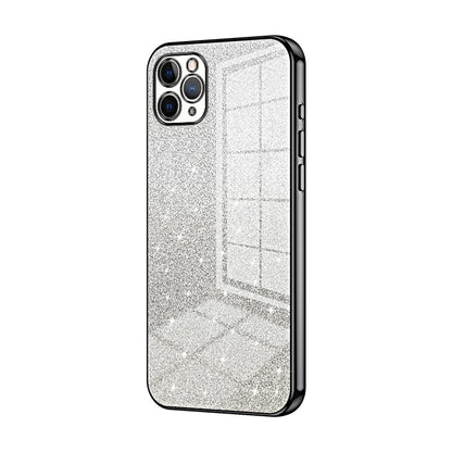 iPhone 11 Pro Max Glitter Powder Electroplated Gradient Phone Case – Fashionable & Luxurious with Anti-Fingerprint Coating, Shock-Absorption, and Lens Protection