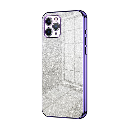 iPhone 11 Pro Glitter Powder Electroplated Gradient Phone Case – Fashionable & Luxurious with Anti-Fingerprint Coating, Shock-Absorption, and Lens Protection