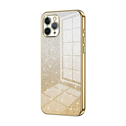 iPhone 11 Pro Glitter Powder Electroplated Gradient Phone Case – Fashionable & Luxurious with Anti-Fingerprint Coating, Shock-Absorption, and Lens Protection