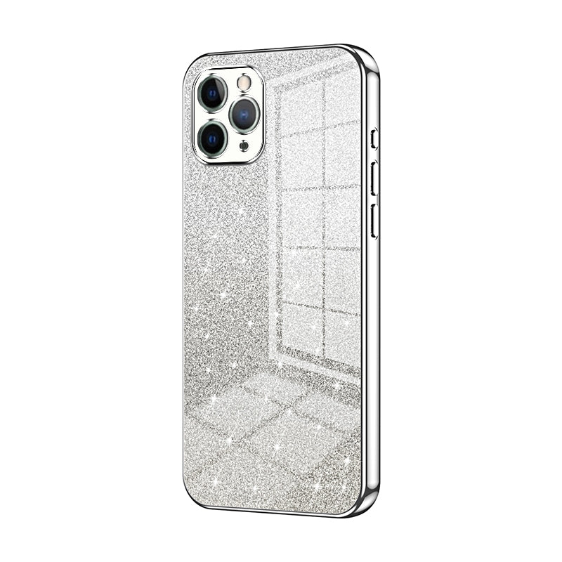iPhone 11 Pro Glitter Powder Electroplated Gradient Phone Case – Fashionable & Luxurious with Anti-Fingerprint Coating, Shock-Absorption, and Lens Protection