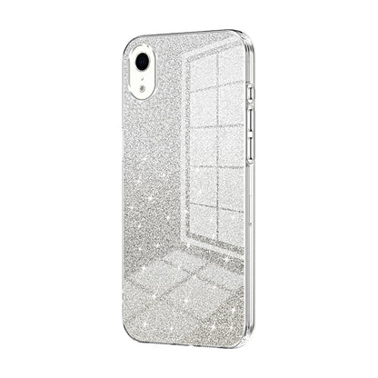 iPhone XR Glitter Powder Electroplated Gradient Phone Case – Fashionable & Luxurious with Anti-Fingerprint Coating, Shock-Absorption, and Lens Protection